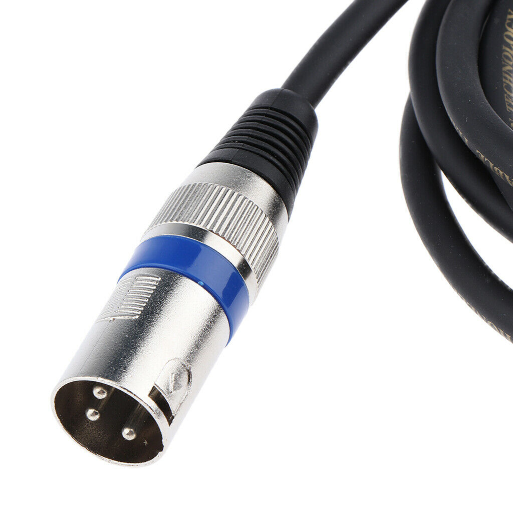 5FT 6.35mm 1/4 Inch Stereo   Plug Male to XLR Male Plug Cable 1.5 Meters