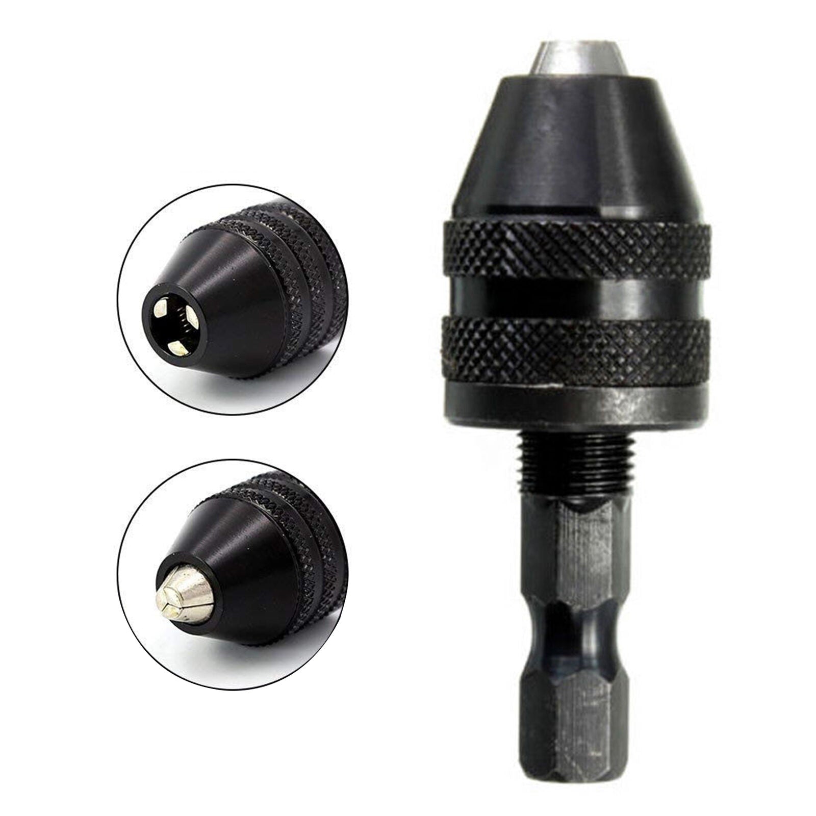 0.3-3.6mm Keyless Drill Chuck Screwdriver Driver Adaptor 1/4" Shank Drill L6 New