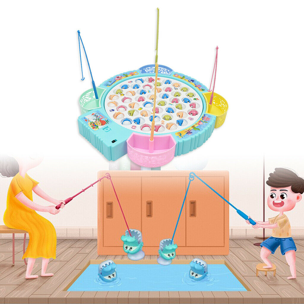 Fish Fishing Game Educational Toys for Children with Music for