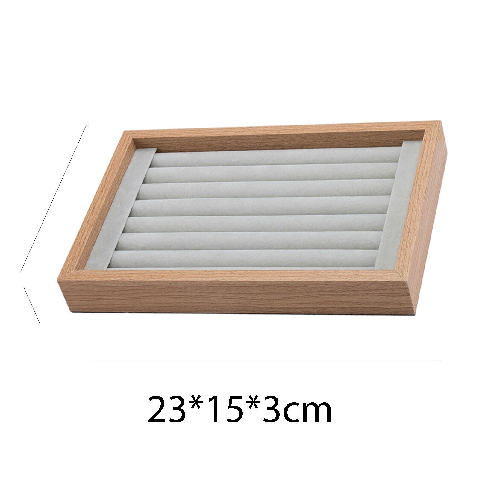 Wood Jewelry Trays Organizer Storage Showcase for Collectibles Bracelet