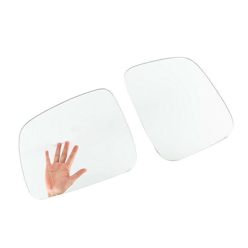 Pair Front Side Wing Mirror Glass Heated For VW Caddy 04-15 Transporter T5 03-10