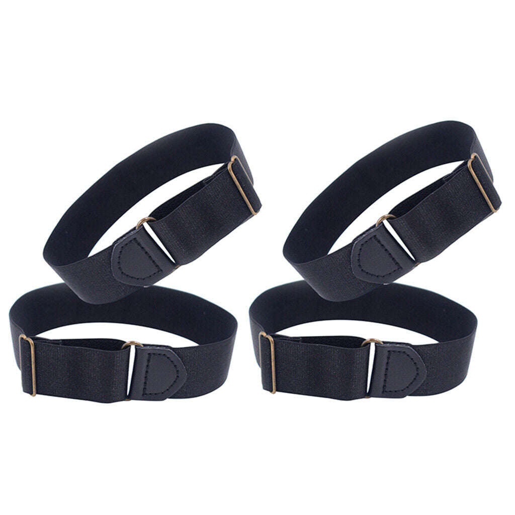 2Pairs Adjustable Shirt Sleeves Arm Garter Band for Men