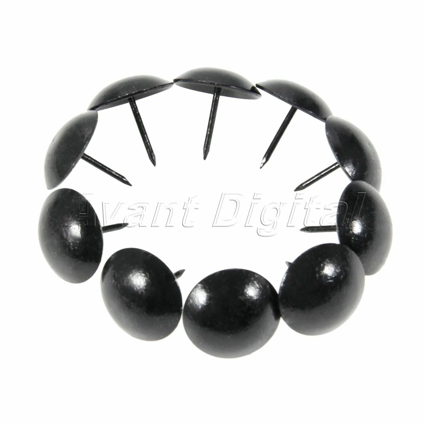 Furniture Hardware Sofa Black Tack Studs Pins Jewelry Box Upholstery Nails 10X