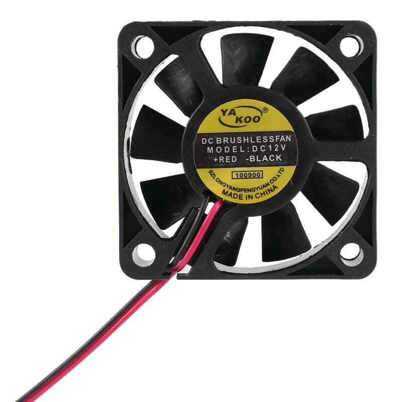 50mm x 50mm x 10mm 5010 DC 12V 0.1A 2Pin Brushless Cooling Fan W2I5I5