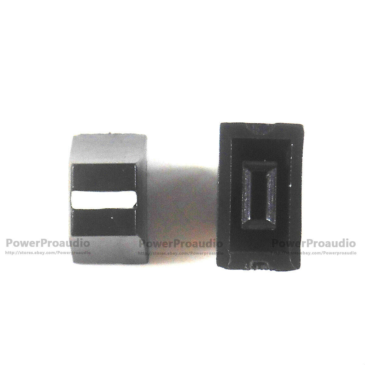 10pcs Black Potentiometer Fader Knob Cap 12mmLx7mmW For Pioneer Mixer Equalizer