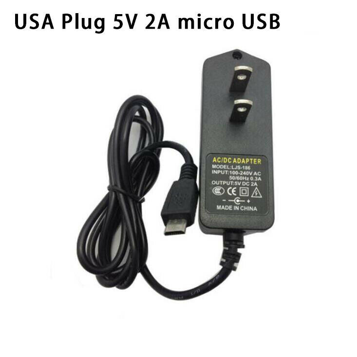 Micro USB 5V 2A Charger Adapter USA Plug Cable Power Supply F Raspberry Pi B+ B