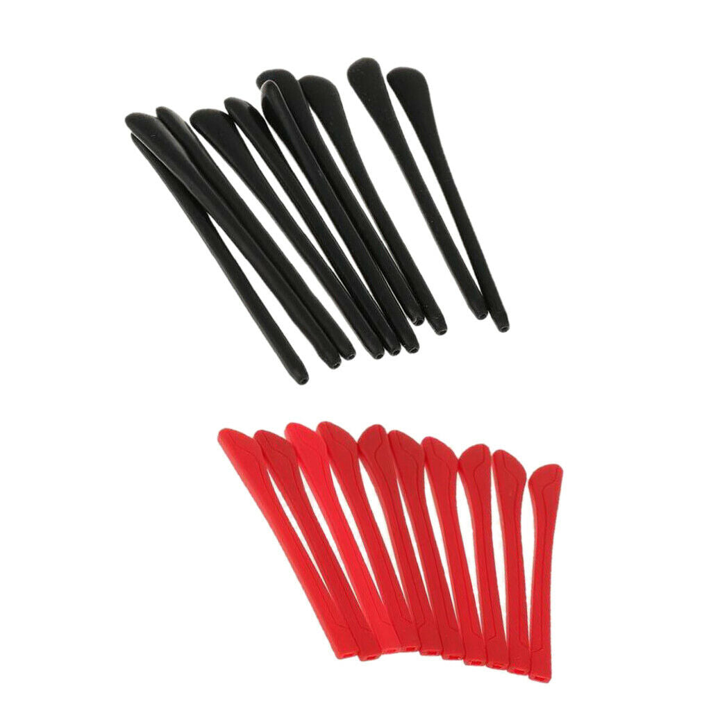 Expandable Ear Sock Tube Replacement with Silicone Eyeglass Tips 20 Pieces
