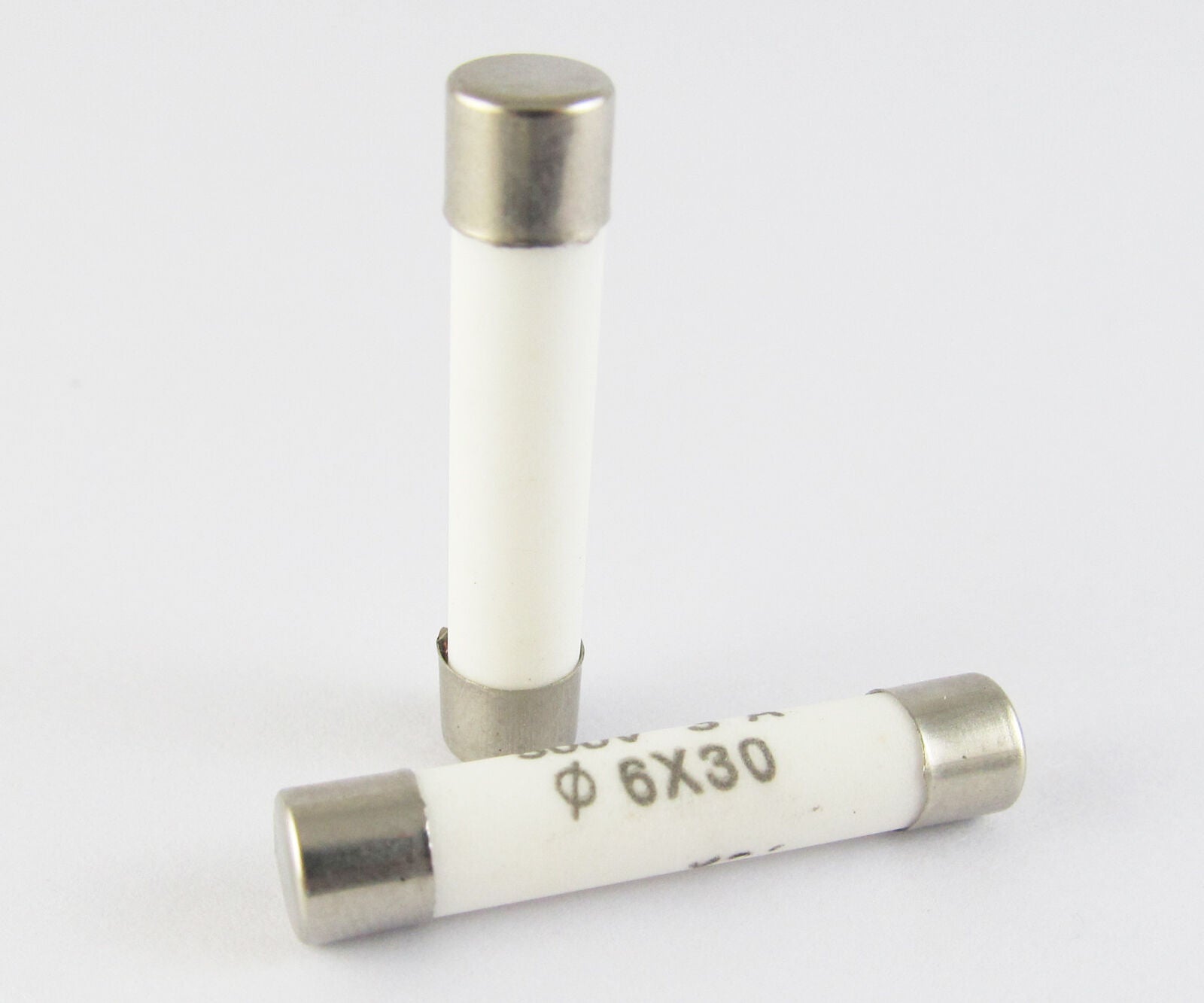 100 Pcs Ceramic Fuse 6x30 6mm x 30mm 2A 500V Fast Blow New