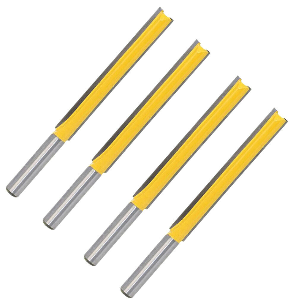 4 pieces wood milling cutters 8mm flush milling cutters