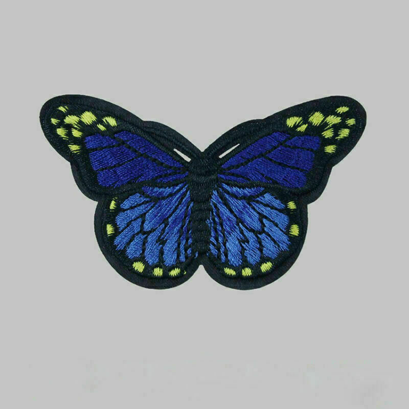 10 x Embroidery Butterfly Sew Iron On Patch Badge Embroidered Applique U4N4