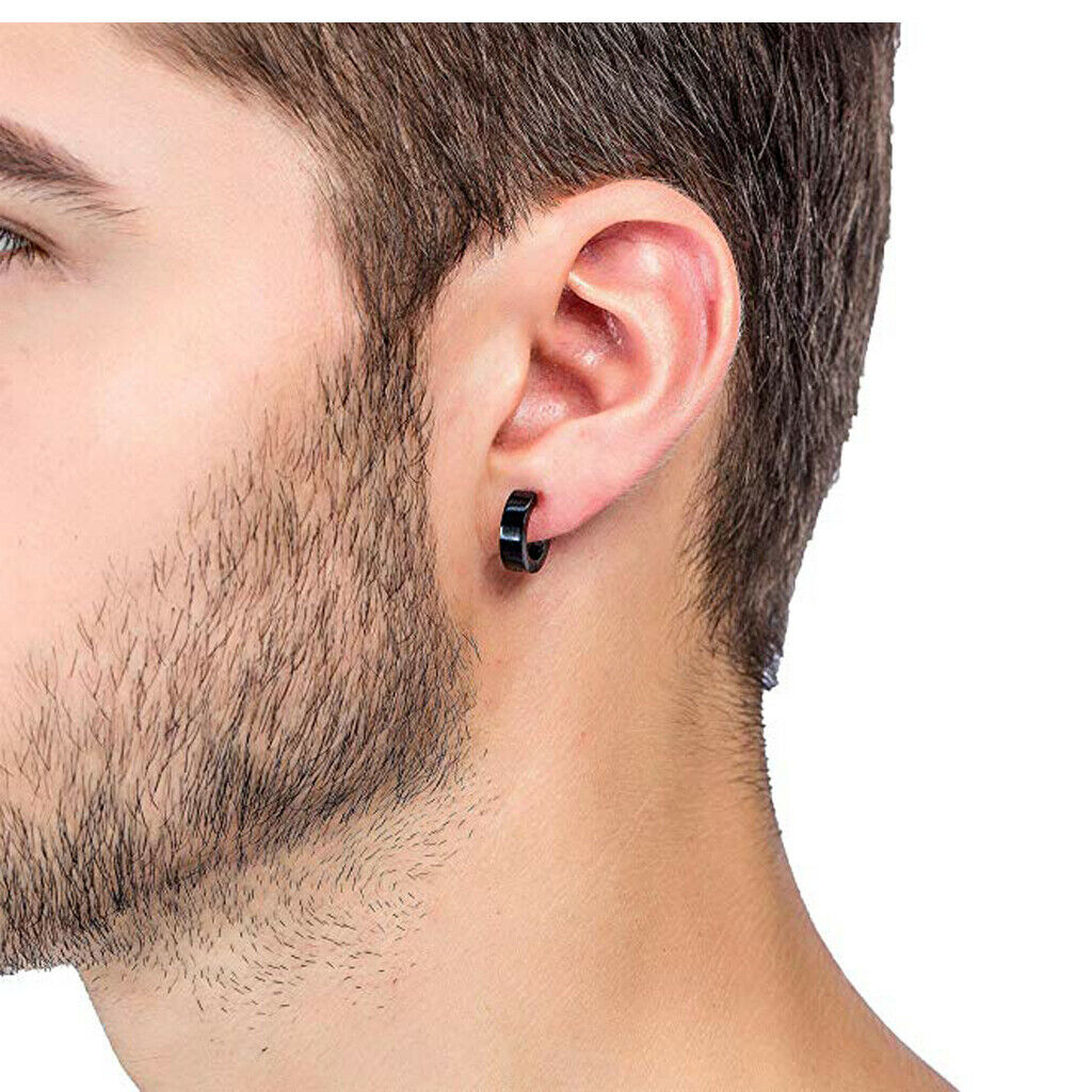 2 Pairs of Earring Ear Piercing for Men And Women Round Ear Studs