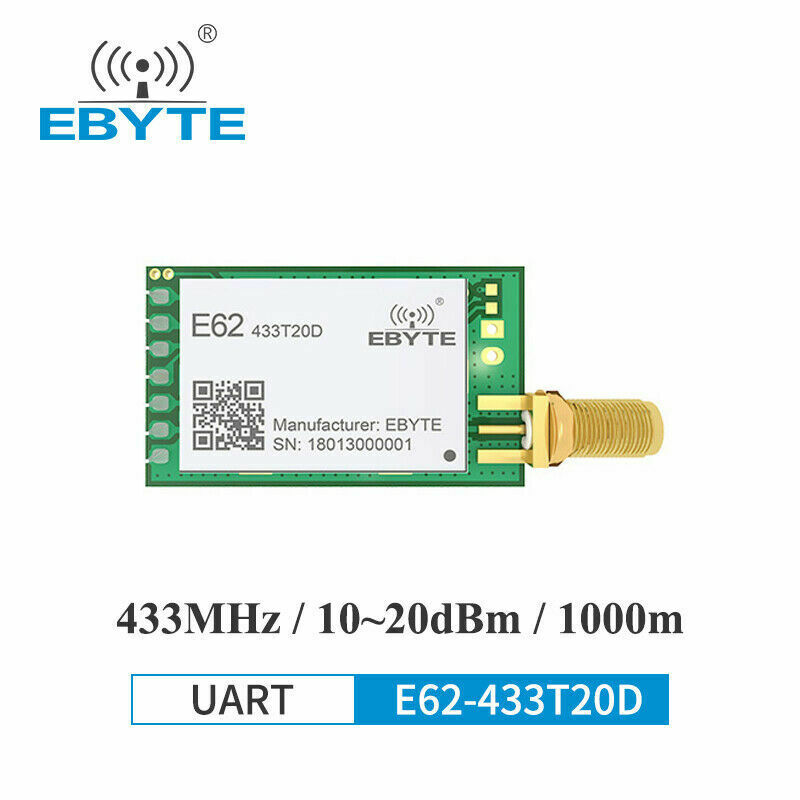 E62-433T20D 20dBm Serial Port 433 MHz Full Duplex Wireless Transceiver rf Module