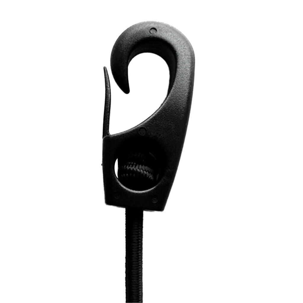 10-piece pack - black for 7mm expander rope elastic rope tensioner hook