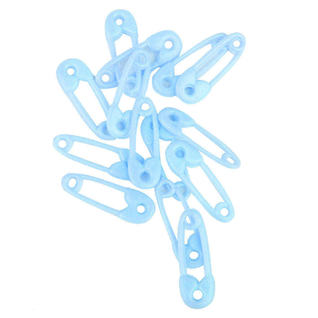 Pastel Blue Mini Safety Pin Favors for Baby Boy - Party Supplies - Favors - Misc