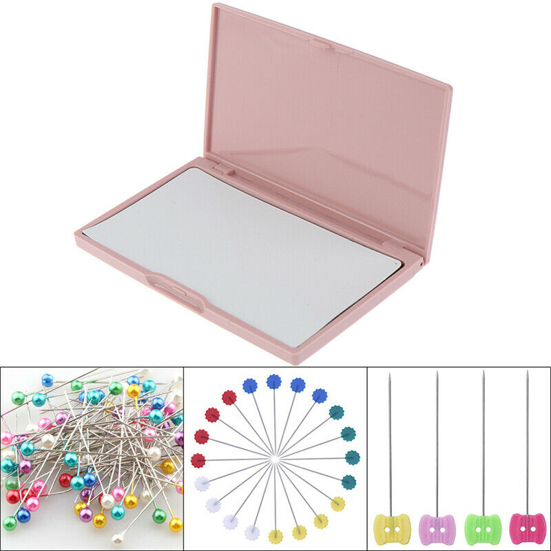 Magnetic Needle Storage Box Manual Insert Needle Embroidery Organizer Cont.l8