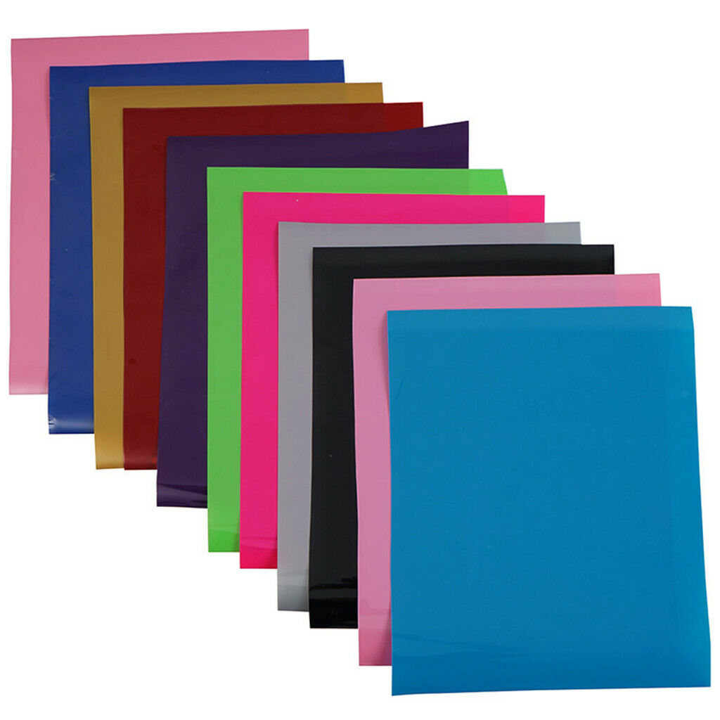 Multicolored Heat Transfer Vinyl Sheets Iron On Film for Crafts Leather DIY