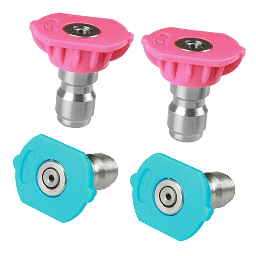 4x Soap & Rinse Jet Second Story Nozzle Tips For Power Washer Tool Set Kit