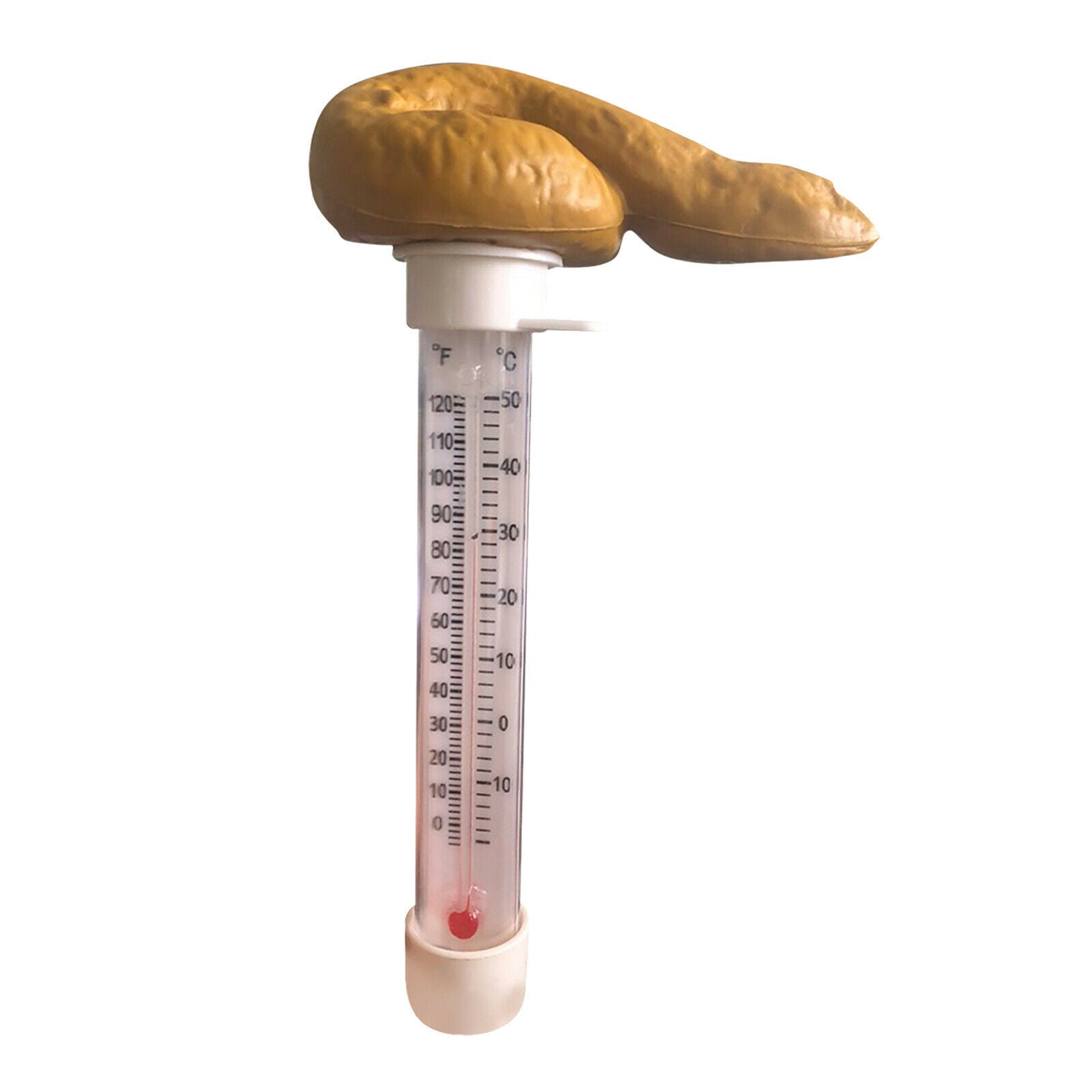 Funny Easy Read Water Floating Pool Thermometer Poop Prank SPA Hot Tub Pond