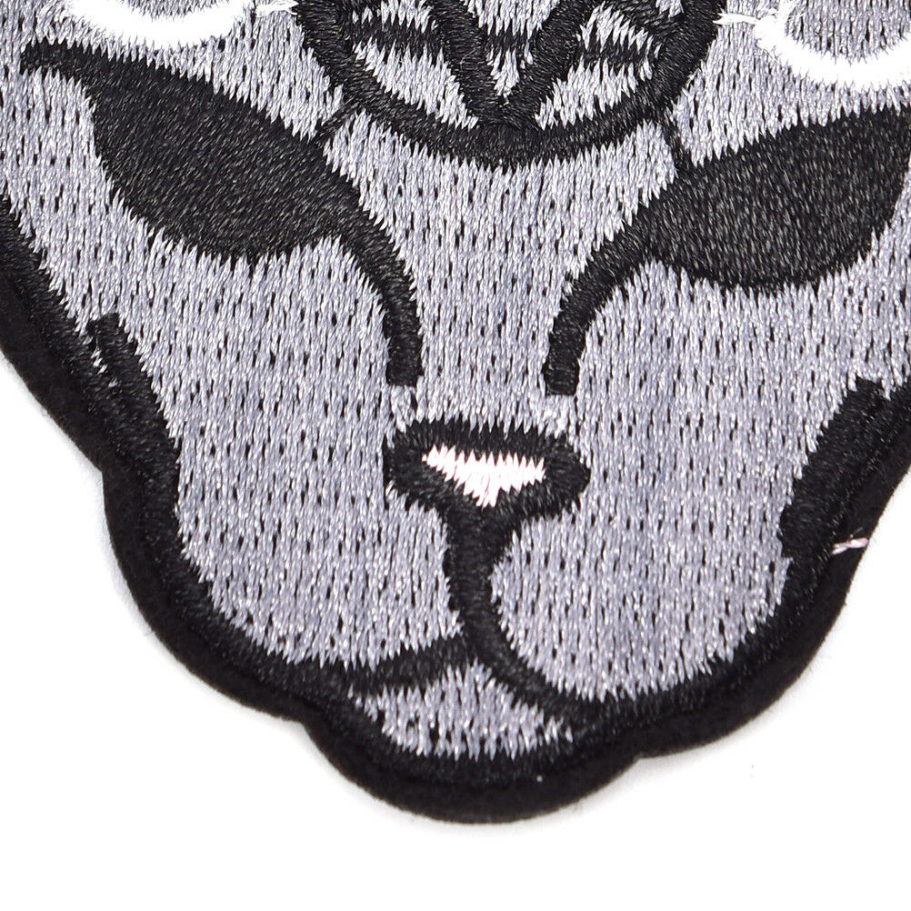 2pcs/lot Gothic Cat Sew Iron On Patch Embroidery Sewing DIY Halloween Appl.l8