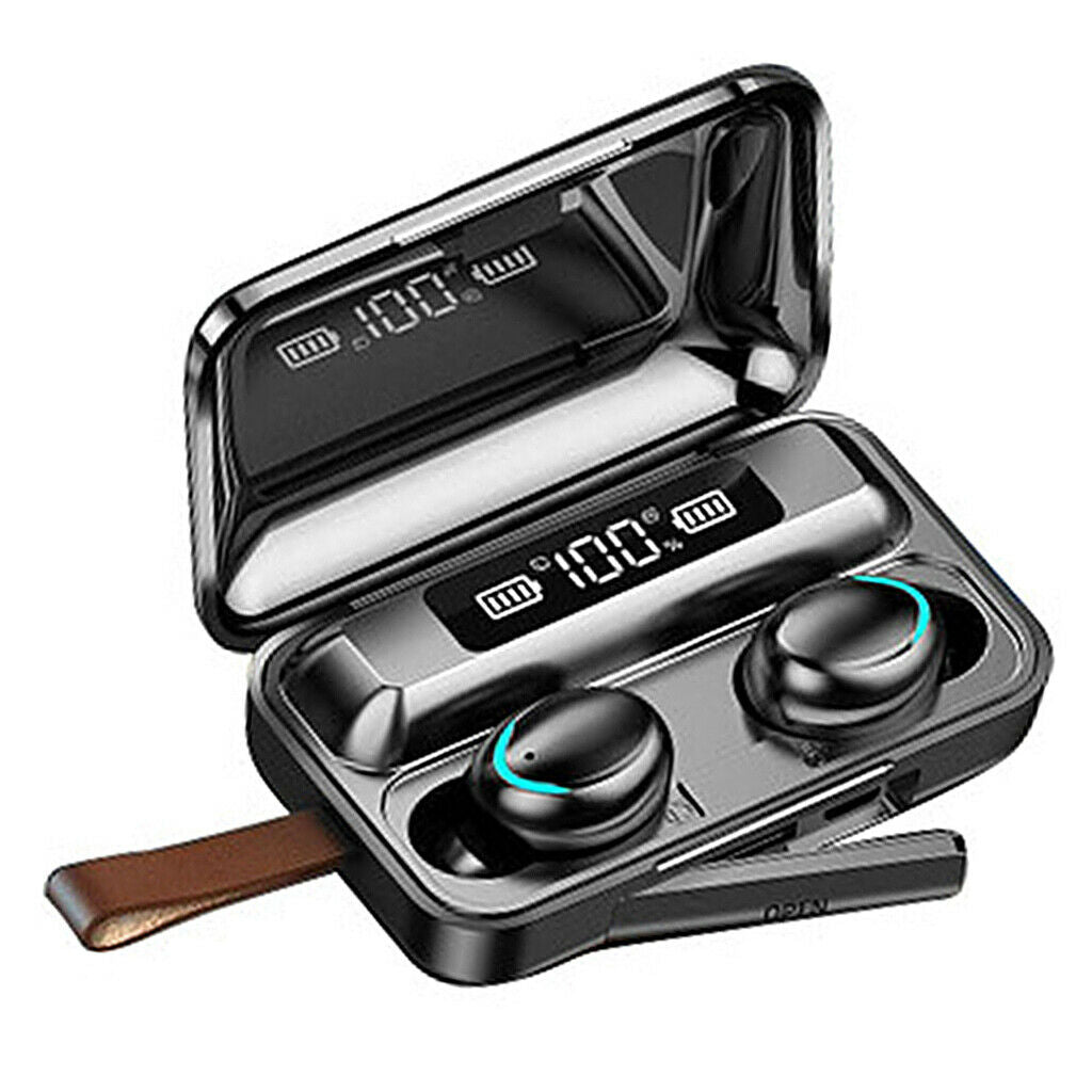 Wireless Bluetooth 5.0 Earphones 9D Stereo Sports Earbuds w/ Microphone