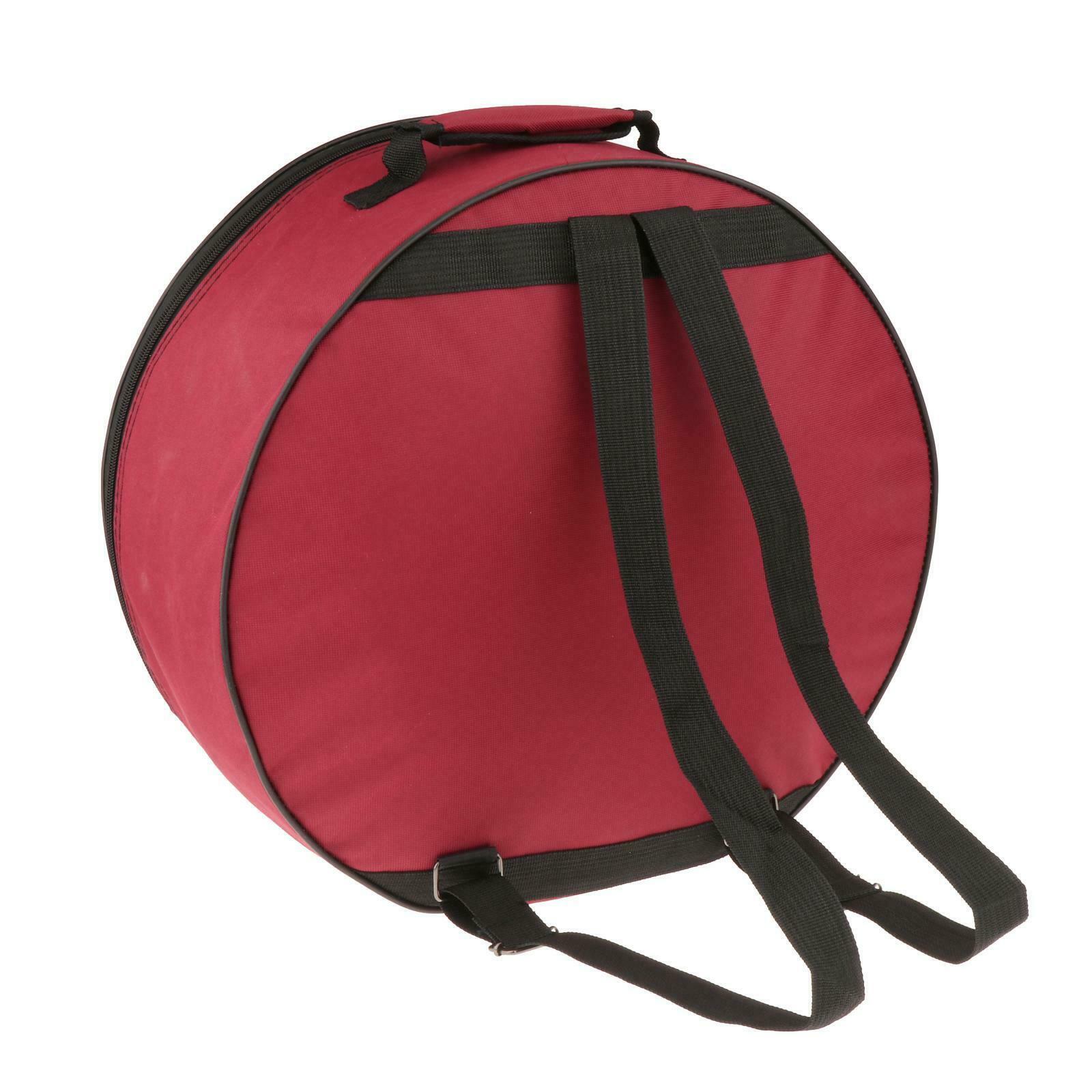Durable Red Drum Bag Backpack Case Cover Snare Drum Bag Instrument Acc