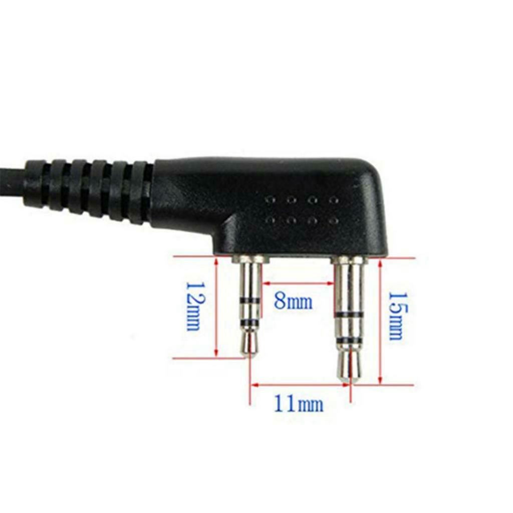 Soft G Shape Radio Ear Piece Headphone PTT with Mic for Kenwood Earphones