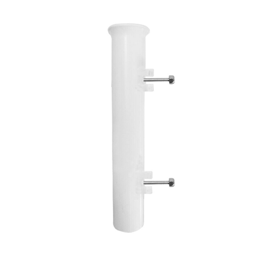 4x White Plastic Rod Holder Rack Tube Marine Boat Kayak Fishing Tackle Tool