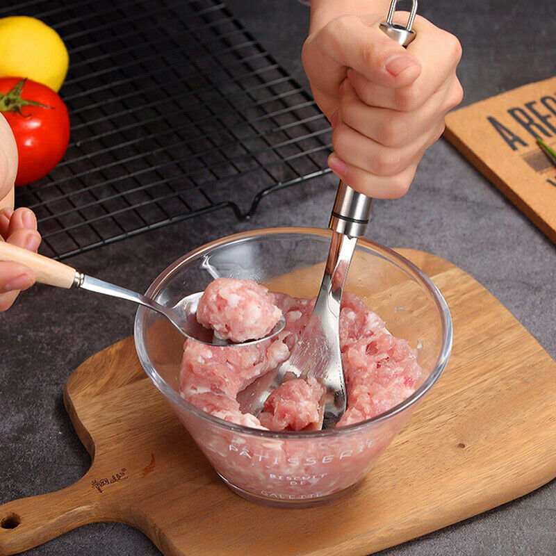 Non-Stick Meatball Maker Spoon Meat Baller Meat Ball Mold Kitchen Meat Ga.l8