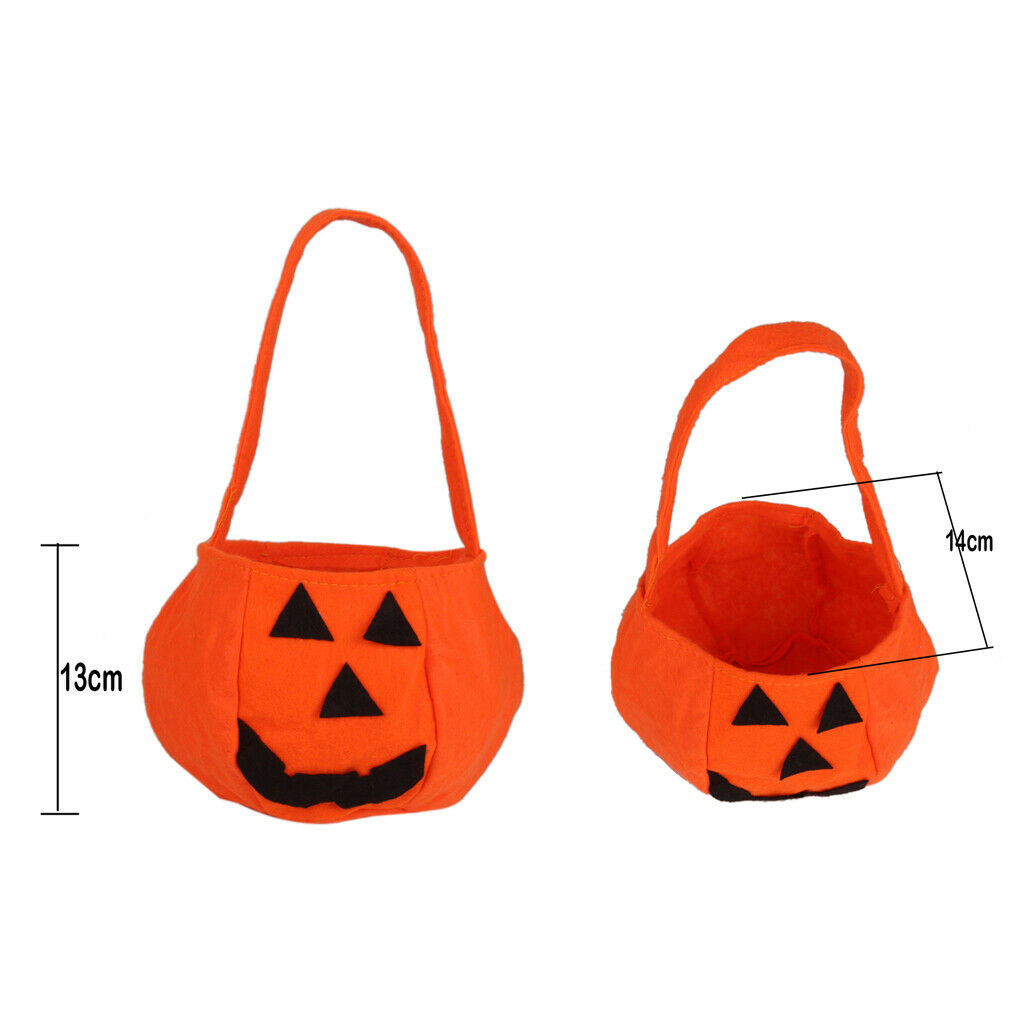10x TRICK OR TREAT BAGS KIDS HALLOWEEN LOOT SWEET CANDY GOODIE CARRY PARTY