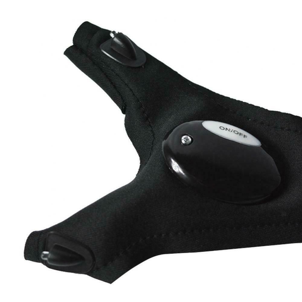 LED Gloves with Waterproof Lights
