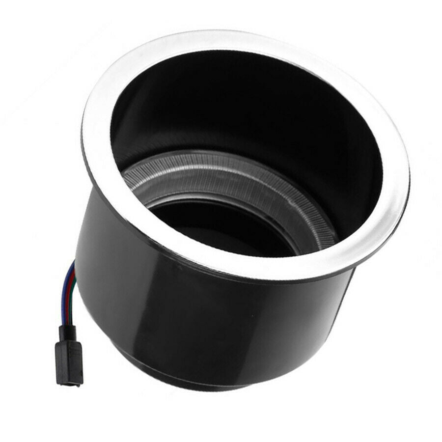 2IN1 14 LED RGB Recessed Boat Cup Drinks Holder Marine Drink Stand Holder Bottle