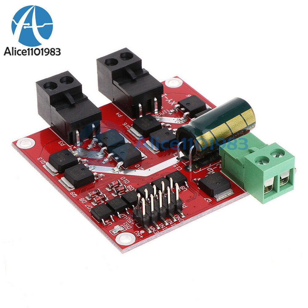 7A 160W 12V/24V Dual DC Motor Driver L298 Module 2 Way PWM Generator LED Tube