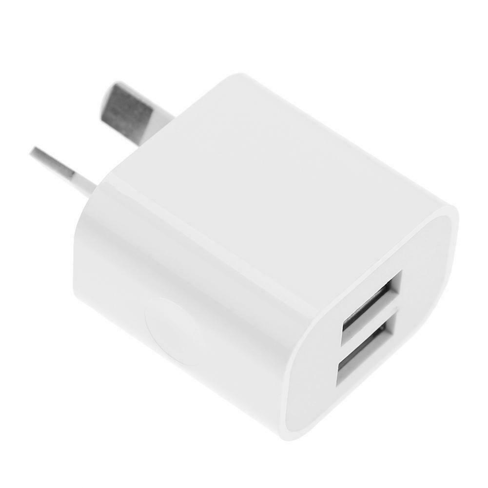 Portable 5V 2A Double Ports AU Plug USB Power Adapter Travel Charger @