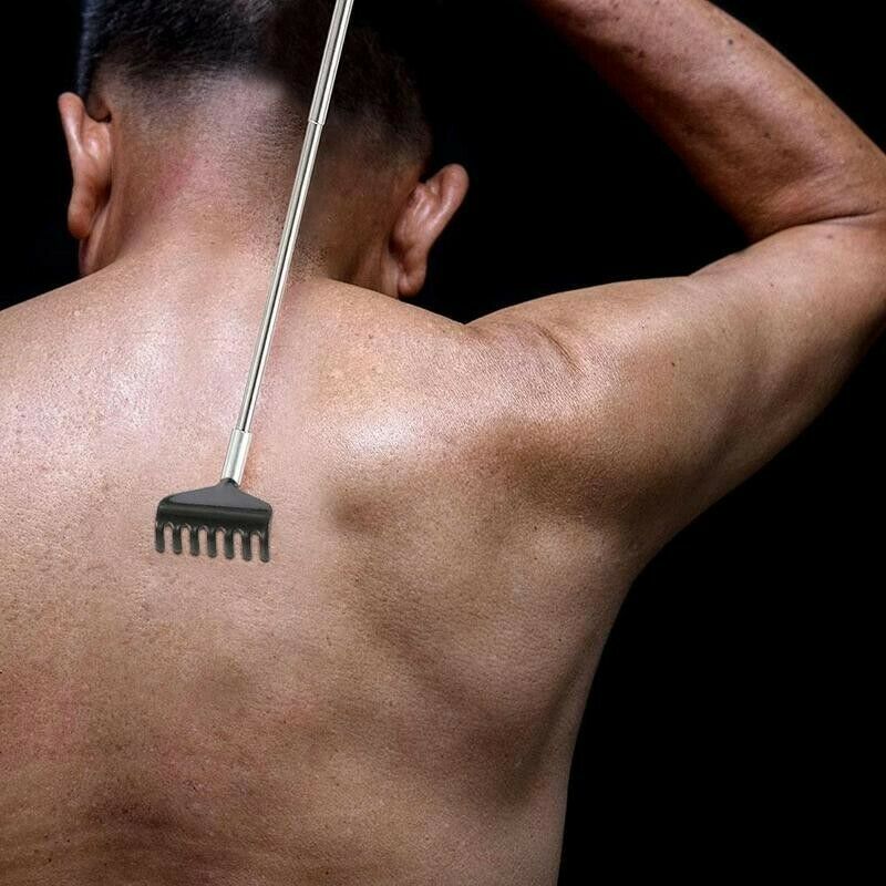 Stainless Steel Retractable Itching Rake Massage Back Scratcher