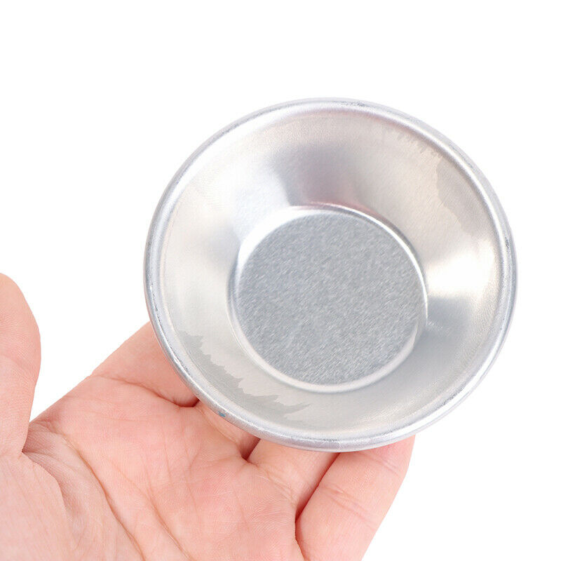25Pcs Aluminum Alloy Egg Tart Molds Round Shape Cupcake Mini Pie Baking MoldsI7