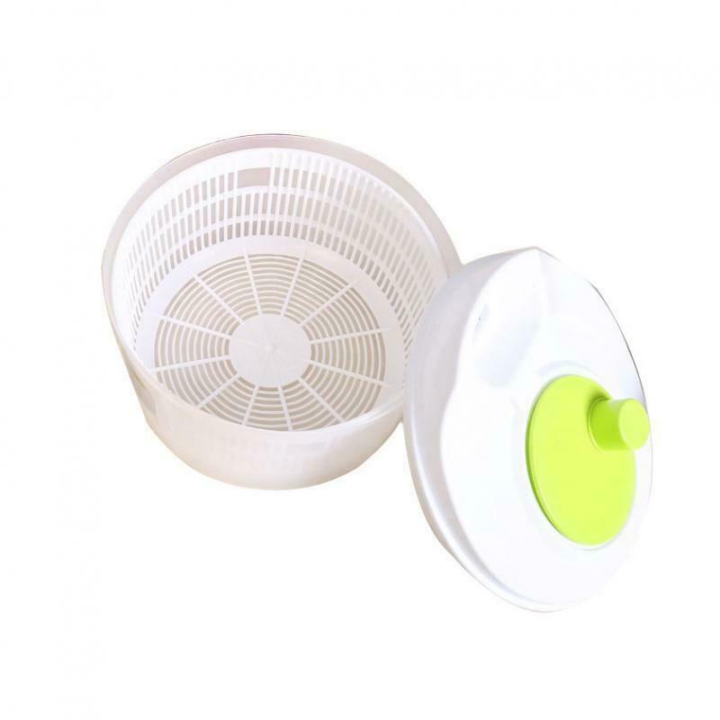 Large 5L Salad Spinner Vegetable Washer with Bowl Quick Dry Anti-Wobble Tech