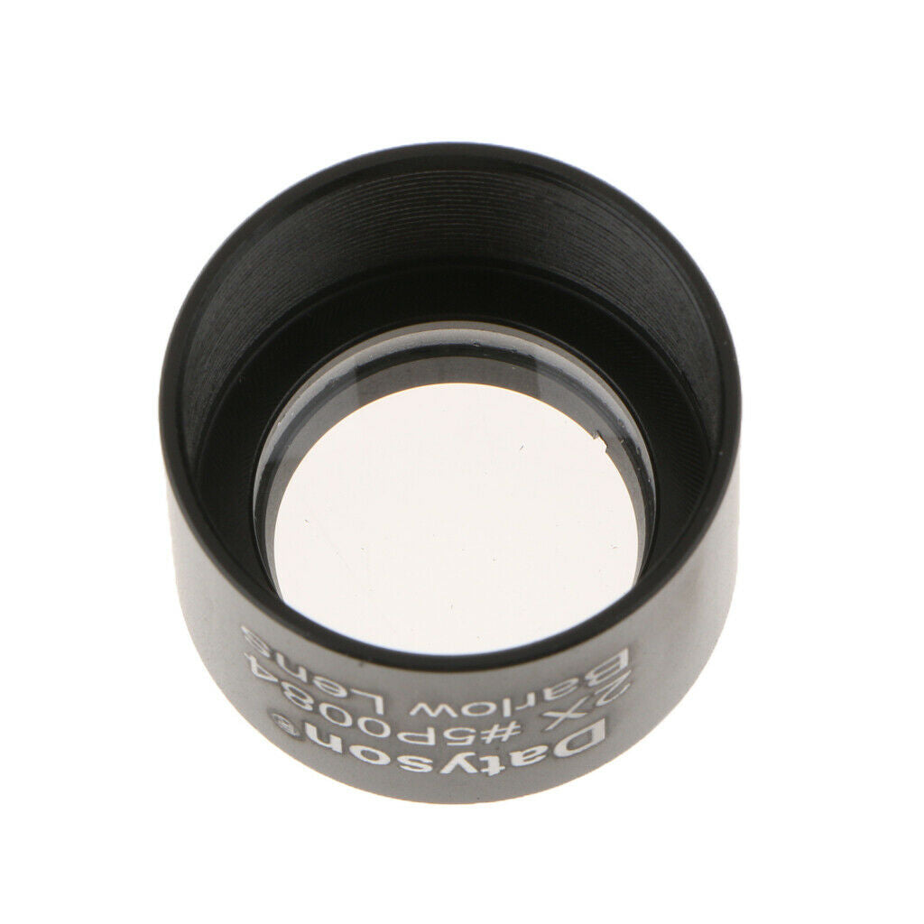 Achromatic 2X Barlow Lens 1.25 '' for Telescope Eyepieces, M28.6 * 0.6 Thread