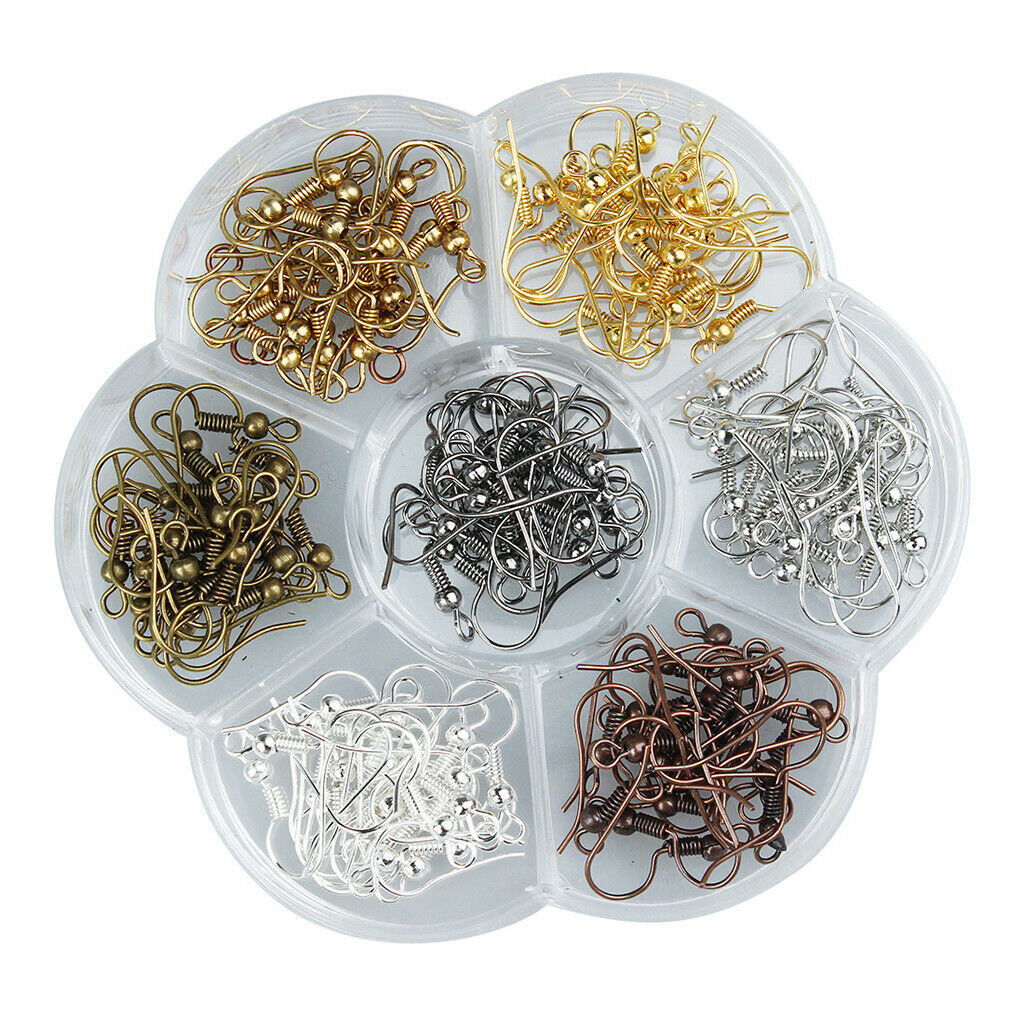 140x Various Earring Hooks Ear Wire Jewelry Making Findings Starter Kit