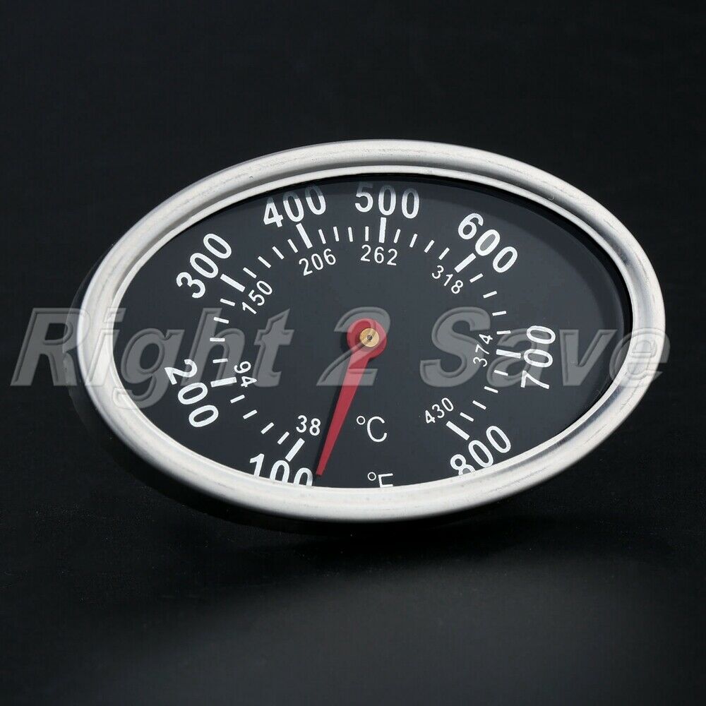 3 inch Dial Face Outdoor Barbecue BBQ Smoker Grill Thermometer Temperature Gauge