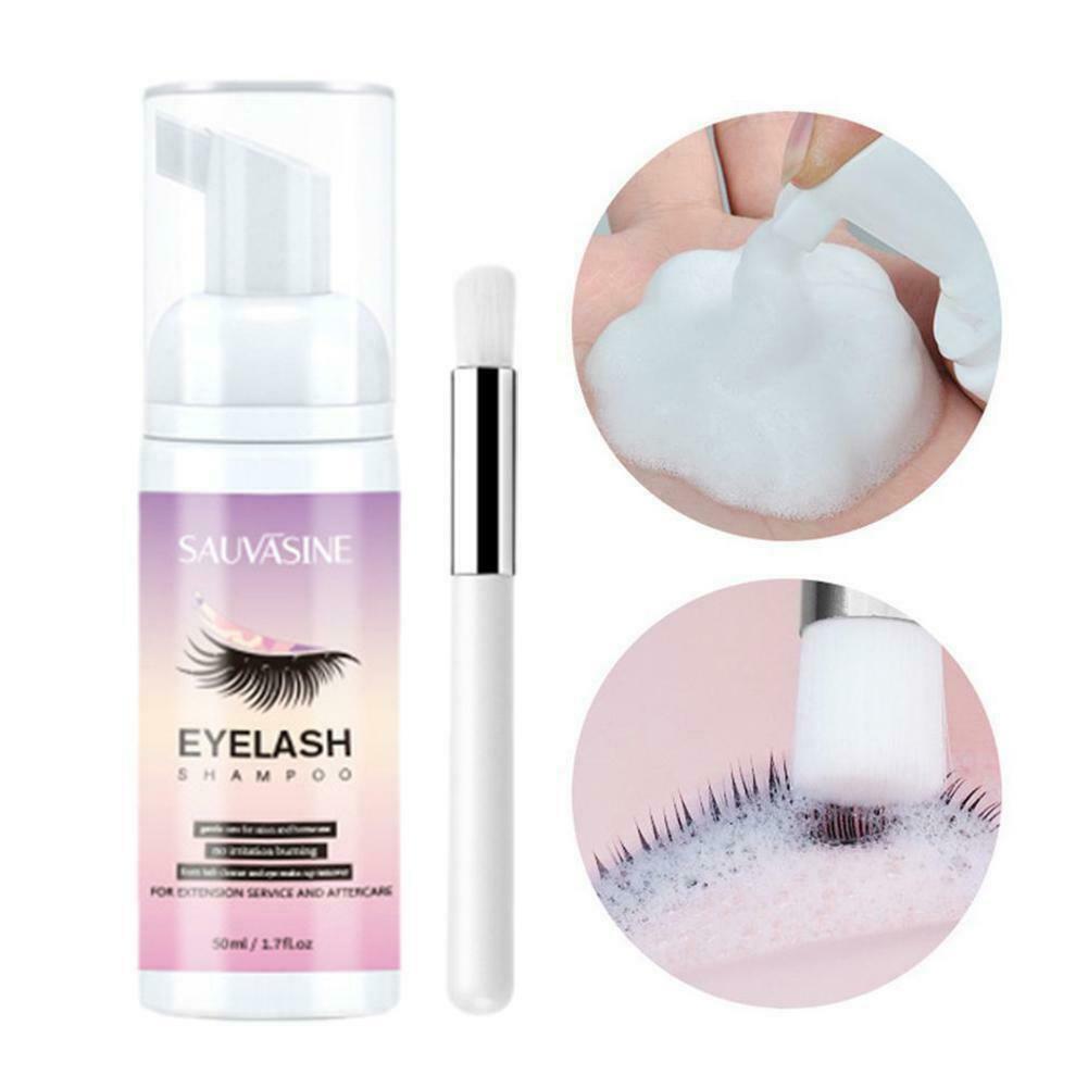 50ml Professional Eyelashe Foam Cleaner Eyelash Extension Cleansers Shampoo sets