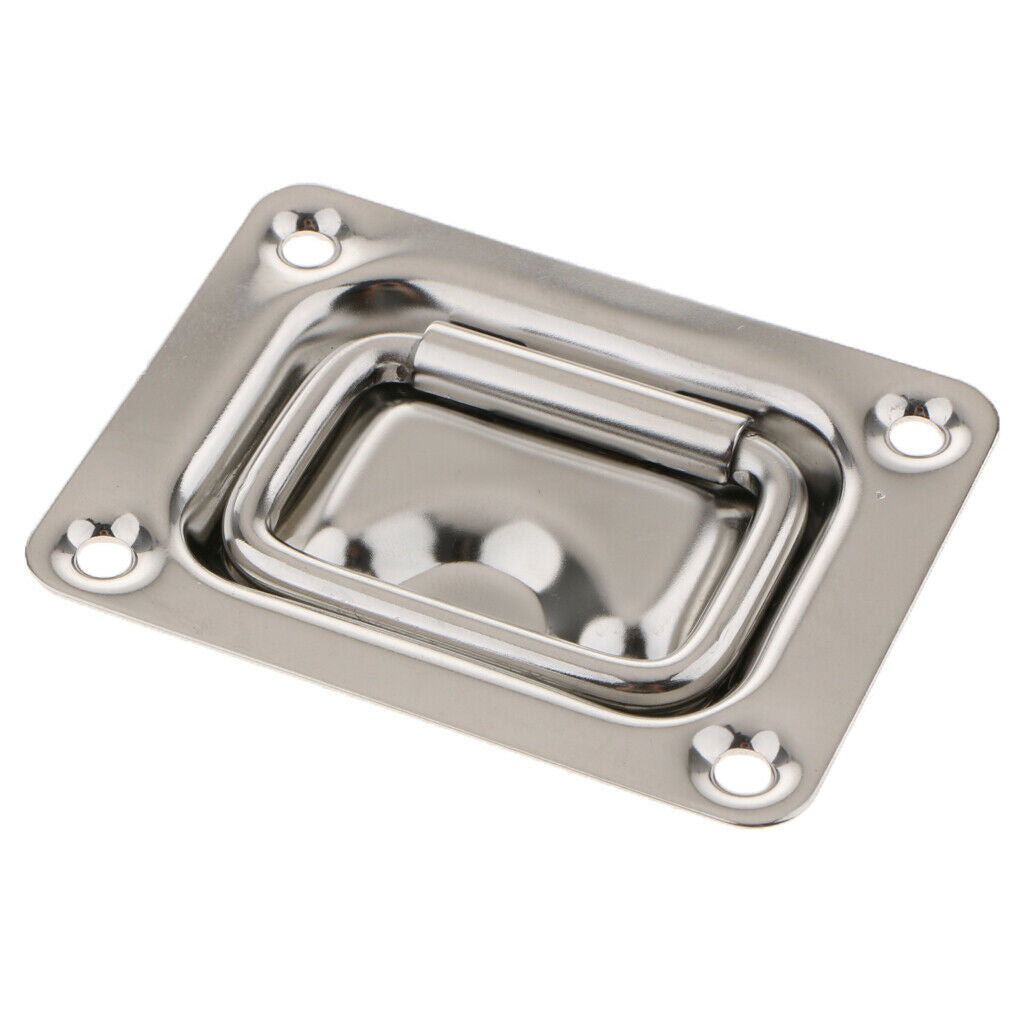 Rectangular Recessed Hatch Stainless Steel, Pull Handle Flush Lift Ring Slam