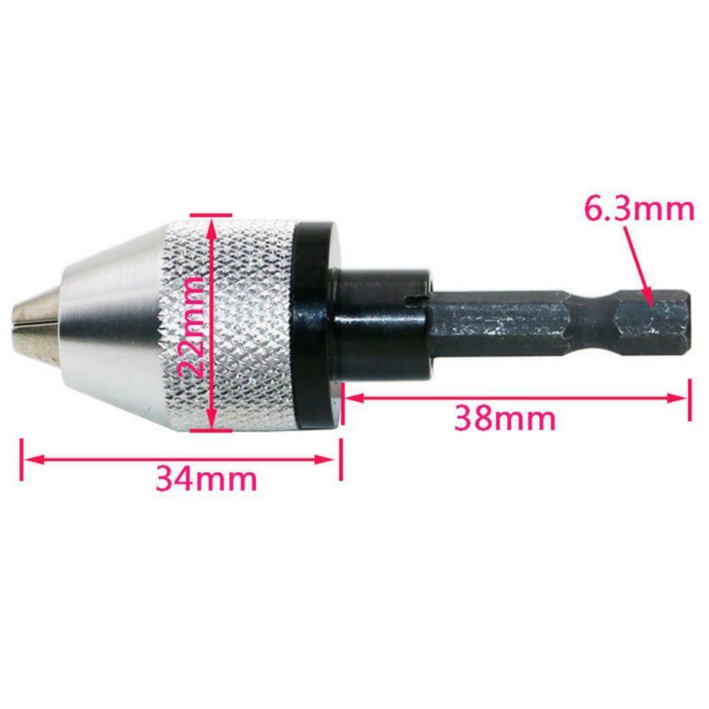 0.3-6.0mm Mini Drill Chuck Taper Mounted Drill Chuck with one Key Drill Bits