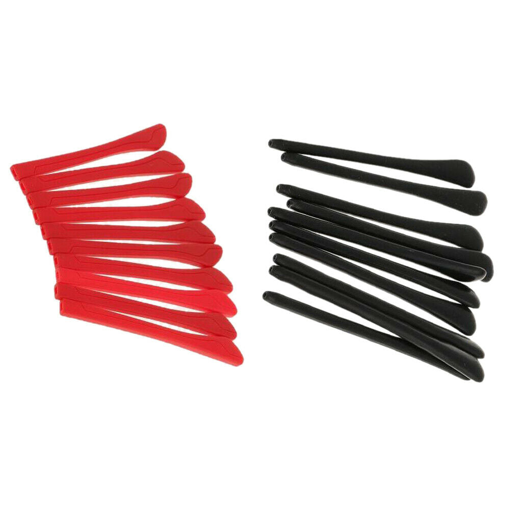 Expandable Ear Sock Tube Replacement with Silicone Eyeglass Tips 20 Pieces