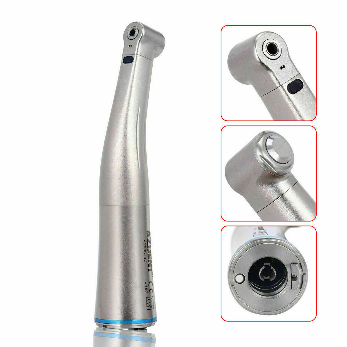3pcs Dental LED Fiber Optic Contra Angle Internal Spray E Type AZDENT