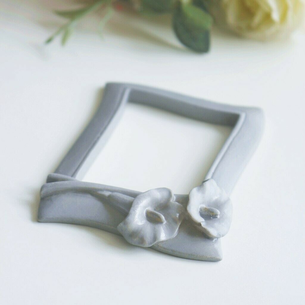 Classic Baroque Photo Frame Picture Display Stand Party Wall Ornament Gray