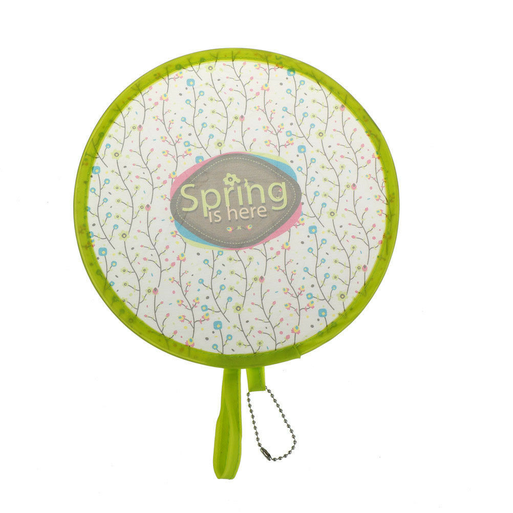 1pc Portable Round Japanese Style Folding Fans Hand Fan for Wedding Par.l8