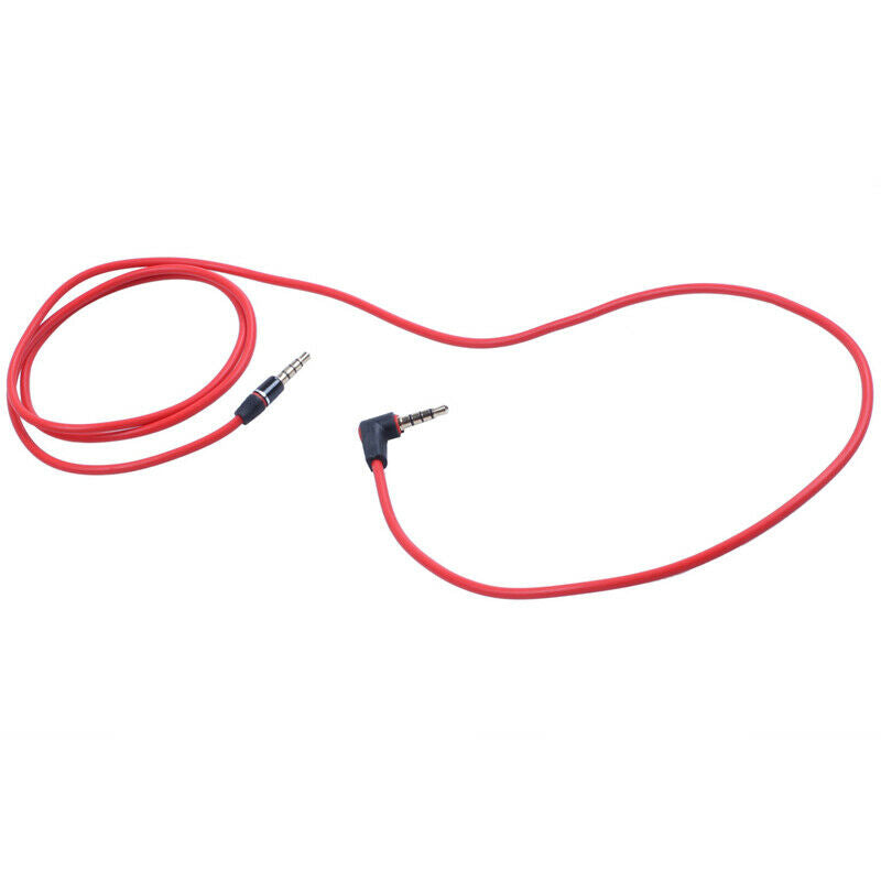 3.5mm 1/8 inch Male to Male 4 Pole Car AUX Audio Cord Cable Record Headphone RQ7