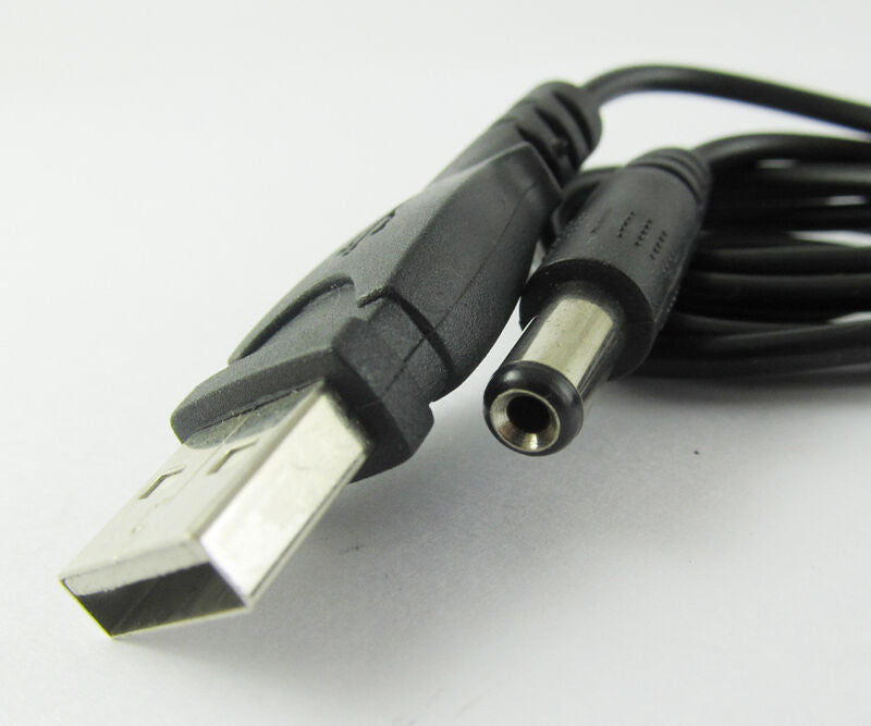 3pcs 1.5M 5Ft USB Male Plug to 2.1mm 2.1x5.5mm DC Power Plug cable cord