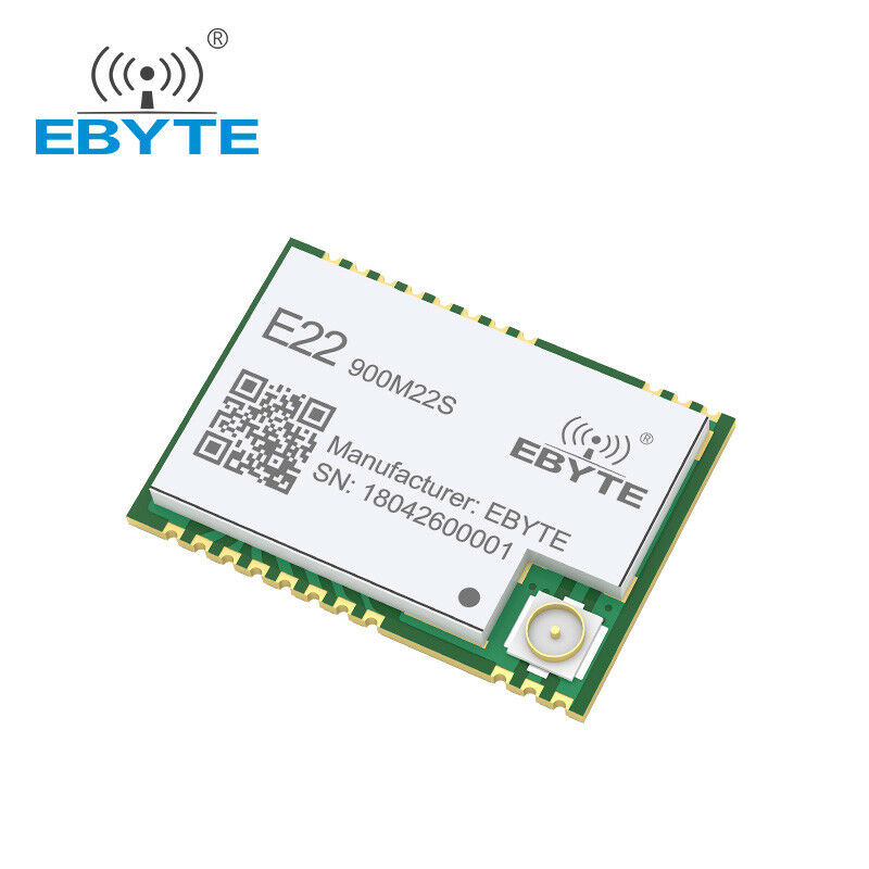 SX1262 LoRa Transceiver 915Mhz E22-900M22S 22dBm SMD IPEX IoT Wireless Module