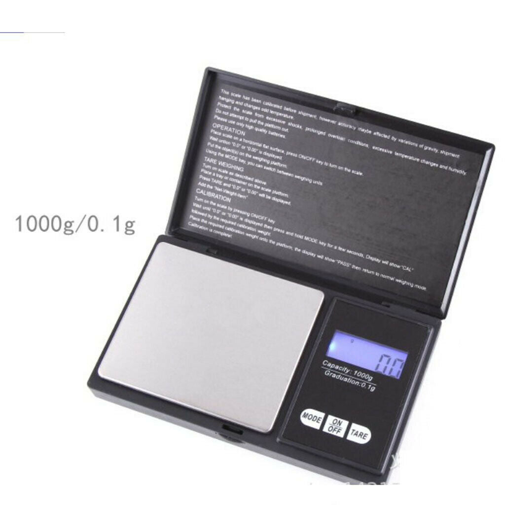 2pieces Digital Pocket Scale Jewelry Pocket Scale for Jewelry Medicine